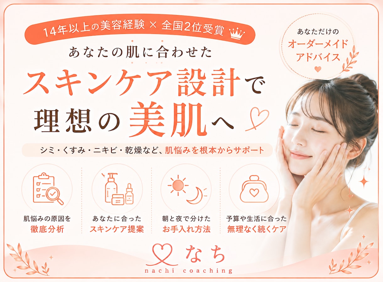 あなた専用のスキンケア設計で理想の美肌へ導きます 肌質に合わせたケアだから、 もう化粧品選びで迷わない。 イメージ1