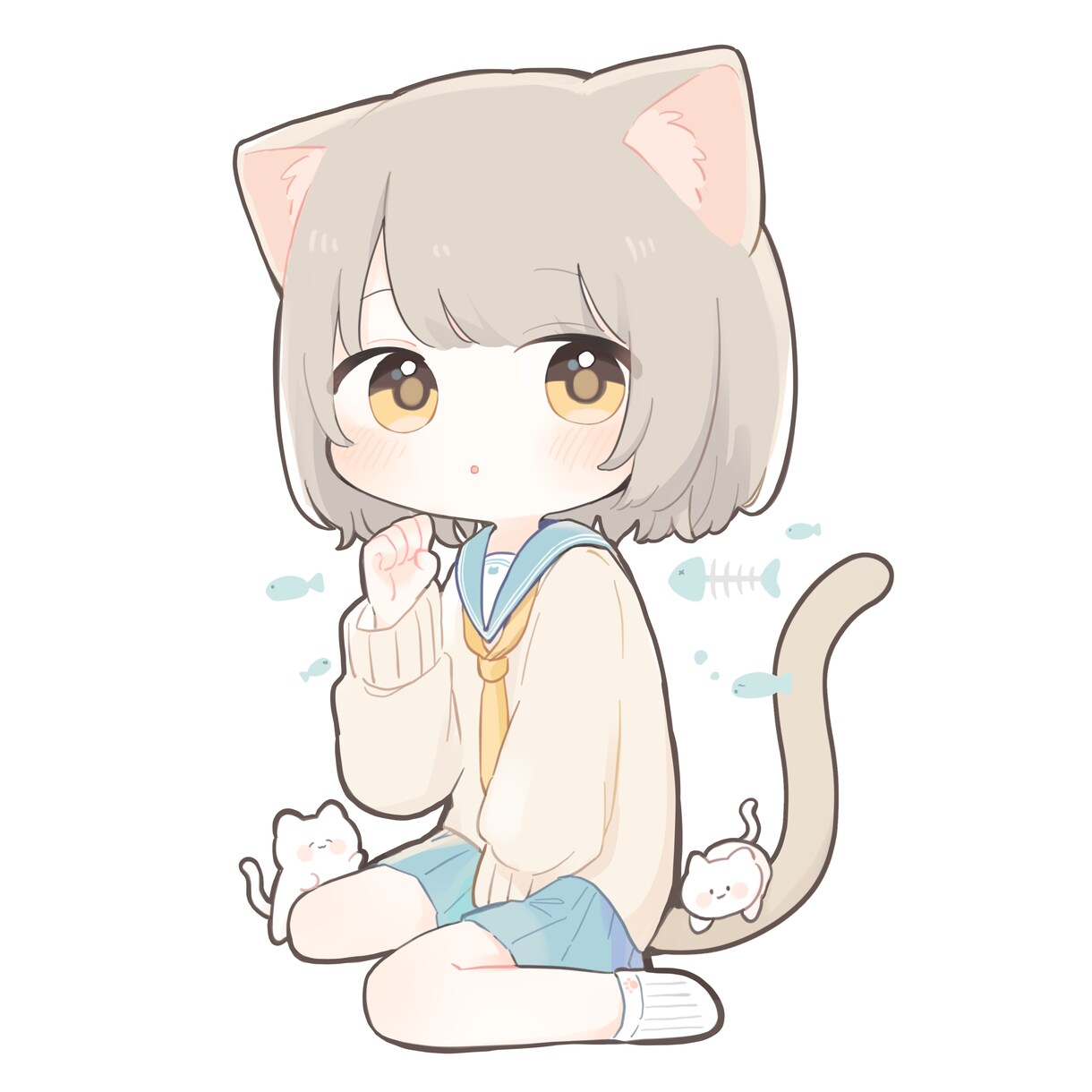 ゆるっと可愛いイラストお描きします 自分だけのイラストが欲しい方に！ イメージ5