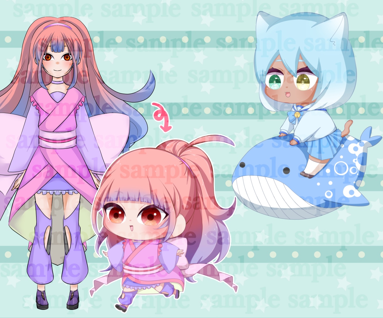 コロコロ可愛いデフォルメキャラクター描きます 2頭身のまるもちイラストいかがでしょうか？ イメージ9