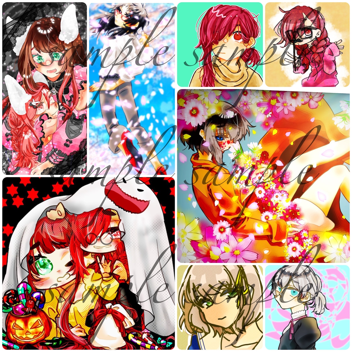 高彩度で目立つイラスト描きます きらきらとした目を引くイラストを作成します イメージ2