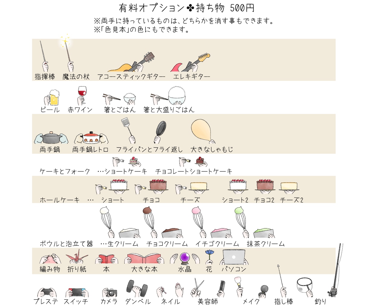 パーツを選んで♪セミオーダーアイコン作ります 商用利用込み✨各 SNSや動画への使用もOK イメージ10