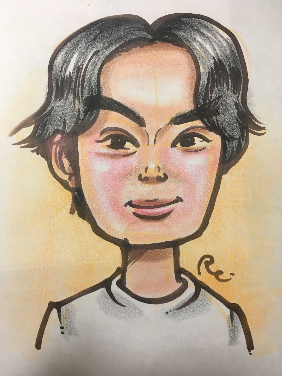 プロの似顔絵師小学館スピリッツ賞受賞者が描きます 結婚式や誕生日プレゼントに！破格！※お顔、肩まわりのみ。 イメージ4