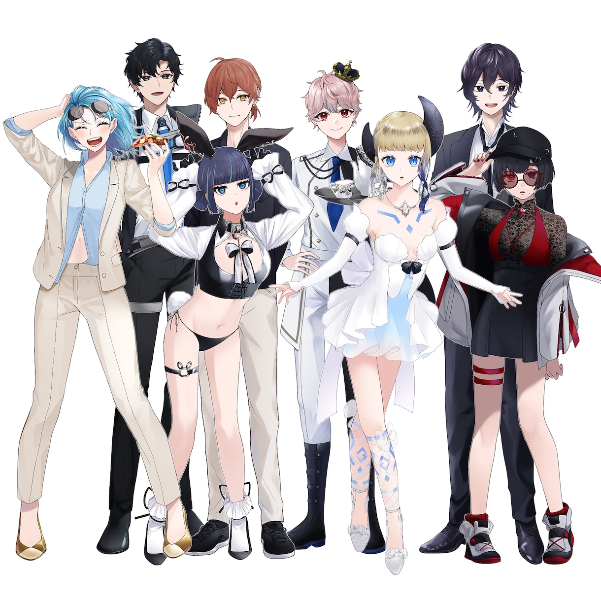立ち絵制作/デザインからパーツ分け等対応いたします 個人観賞用、TRPG用、VTuber、三面図など イメージ4