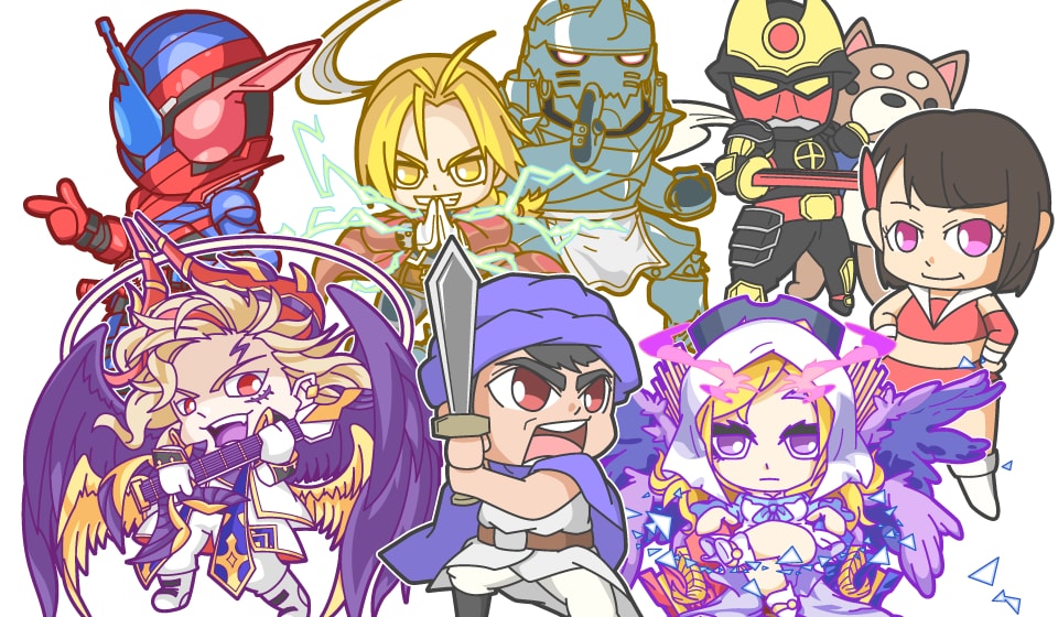 SNSのアイコンやポップ用などにちびキャラ描きます 似顔絵からオリジナルキャラまでかわいくデフォルメします イメージ2