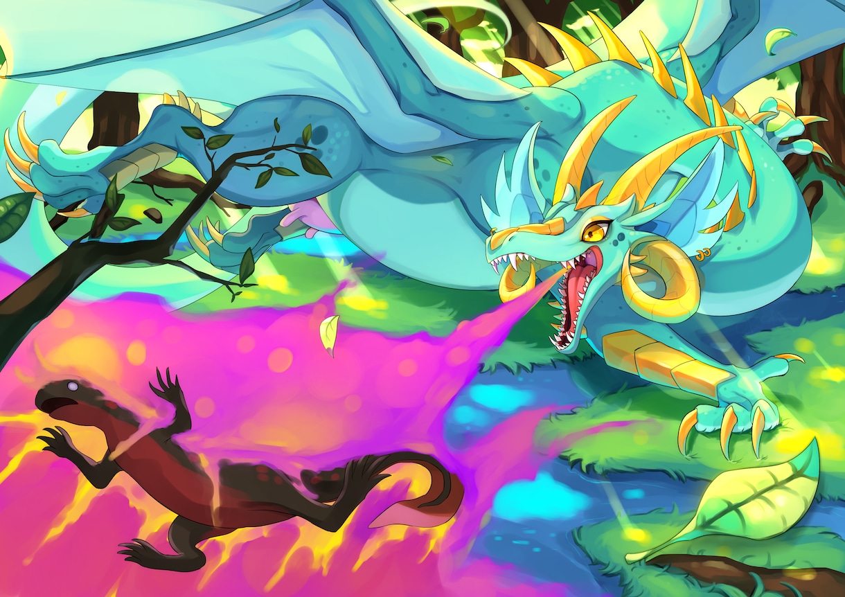 表紙・立ち絵など色々なイラストを描きます ドラゴンから人間まで描けます！！ イメージ6