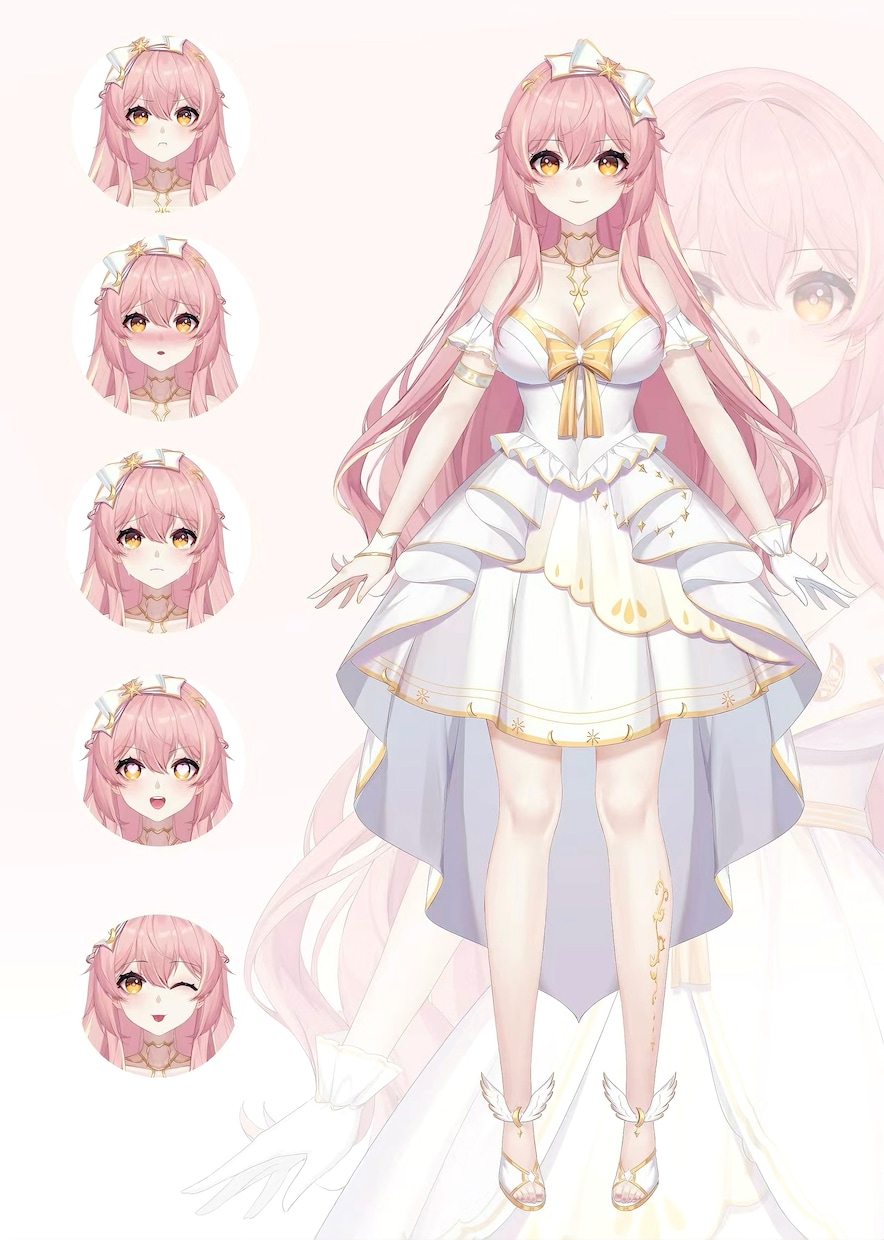 全力でVtuberデビューを徹底サポートいたします キャラデザ、Live2D、パーツ分け、修正無制限、著作権譲渡 イメージ8
