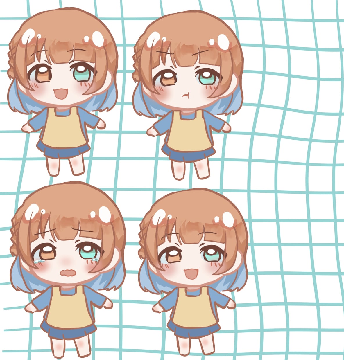 表情差分付き！SDキャラクター描きます 癒されるキャラクターをサムネやアイコン等に是非！ イメージ1