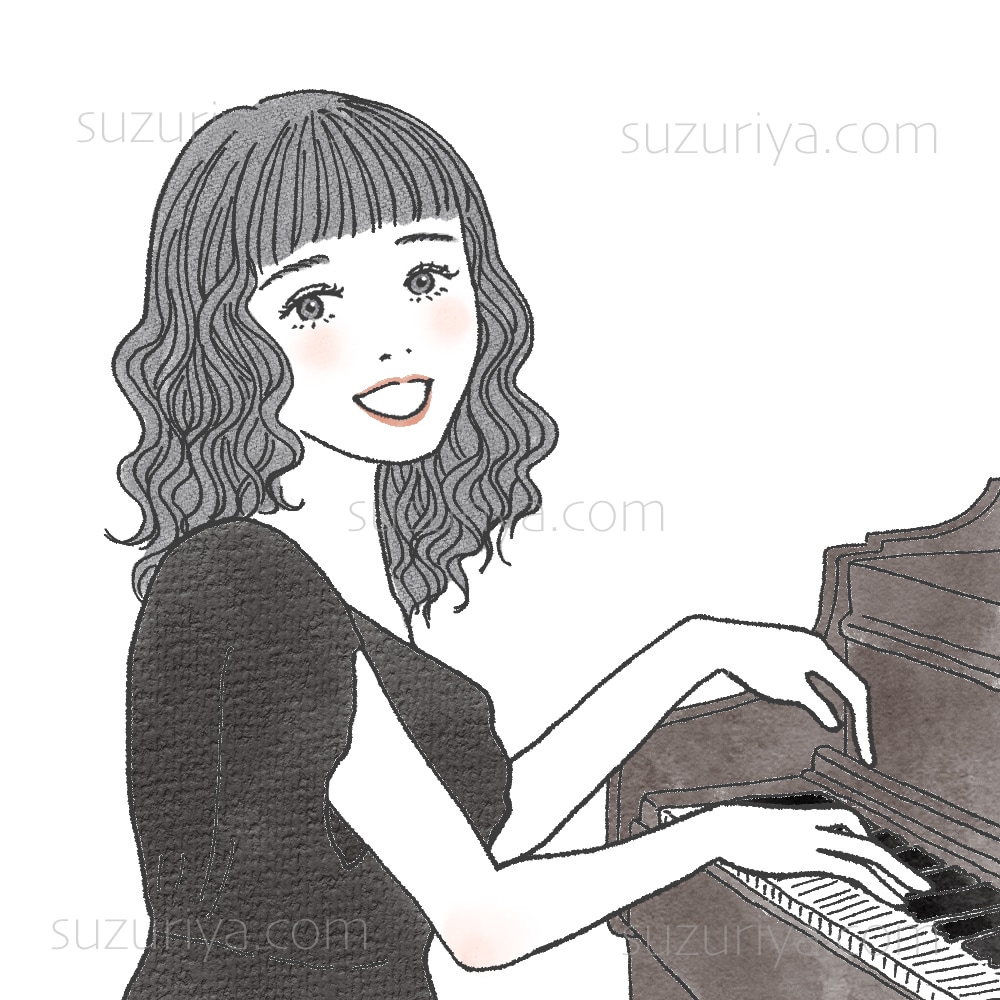 おしゃれな女の子・ガールズイラスト描きます 大人かわいい、アナログ風の女性イラストです。アイコン・名刺に イメージ5