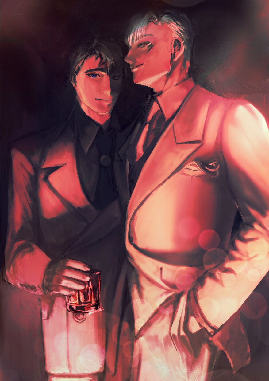 BL/GLの同人誌や本の表紙イラスト描きます 手触りが感じられる、女性向けの雰囲気あるイラストを。 イメージ4