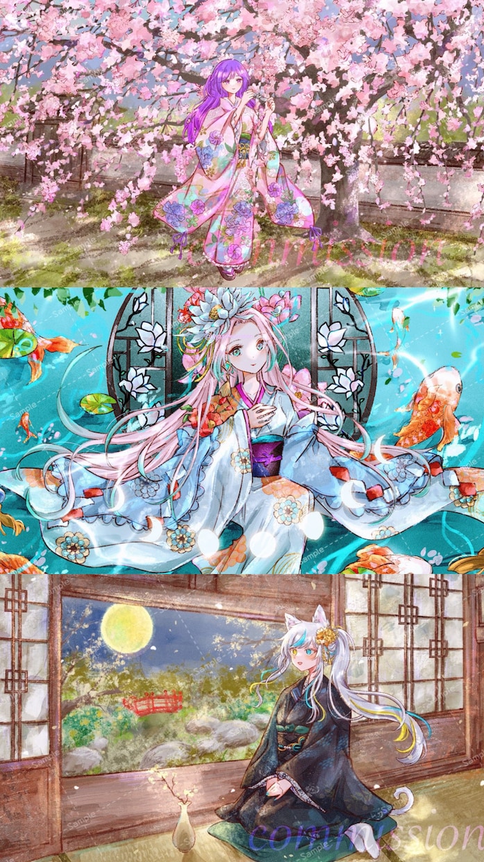 MVイラスト・サムネイルお描きします 差分・レイヤー分け・PSD納品、商用利用ok イメージ4