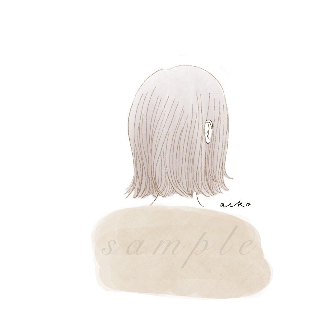 柔らかい雰囲気が伝わる後ろ姿のイラスト描きます SNSやブログのアイコン、吹き出しイラストなどにも♪ イメージ2