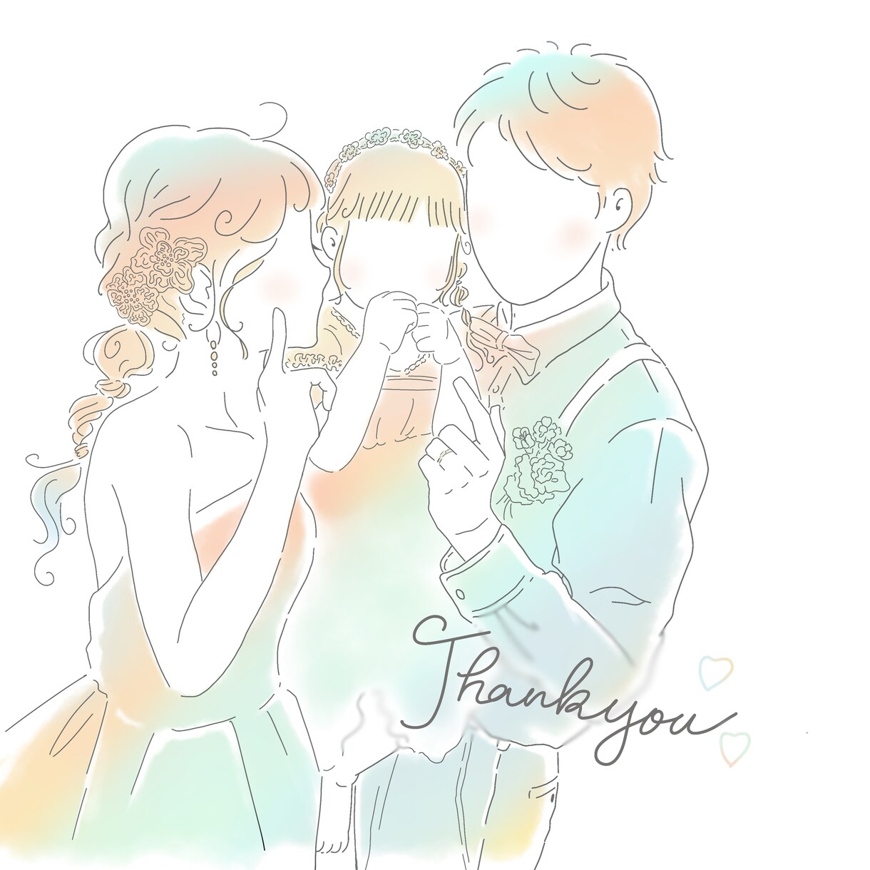 お写真をかわいい&エモいイラストにします プレゼントや結婚式、ご自宅に！写真をイラストにしてみませんか イメージ2