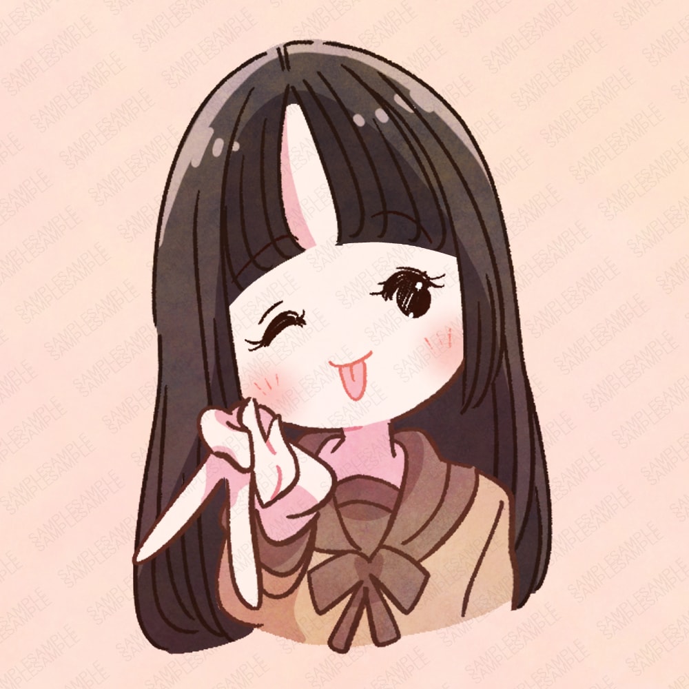 最短即日商用可◎ほんわかする似顔絵アイコン描きます あなたをデフォルメ化！ミニキャラアイコンならお任せ下さい！ イメージ1