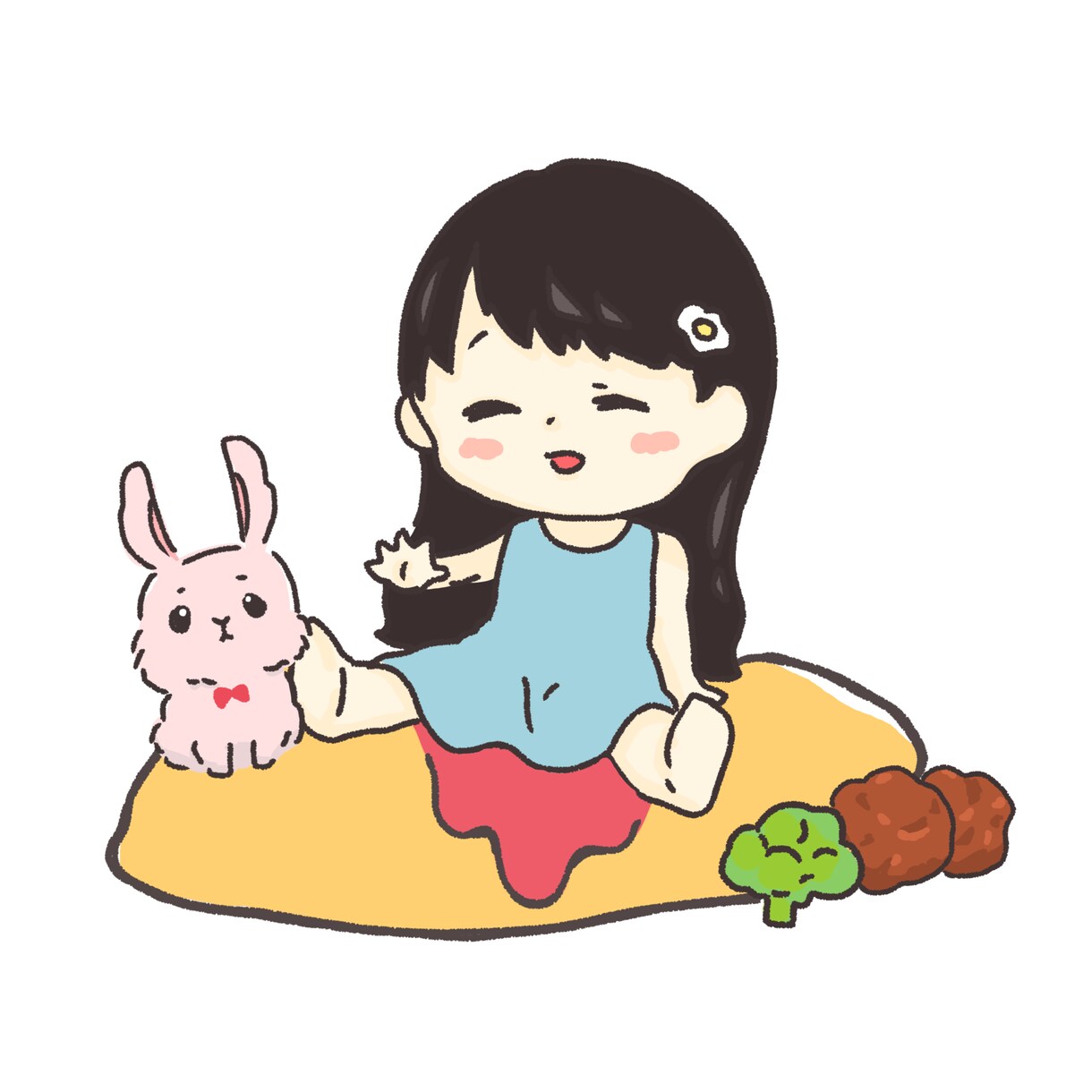 ミニキャラクター描きます ゆるふわ〜な2頭身キャラ、擬人化ゆるキャラ描きます イメージ1