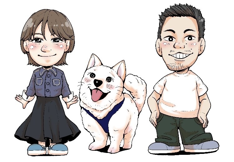 思い出に!可愛くポップにペットの似顔絵描きます 飼い主も追加でイラスト可能!ペットと一緒にいかがですか? イメージ4