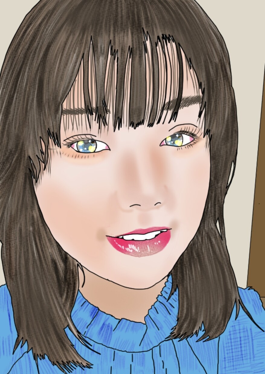 SNS、Live配信、鑑賞用の似顔絵を描きます 可憐でオシャレな似顔絵アイコンをなるべく似せて作成します イメージ5
