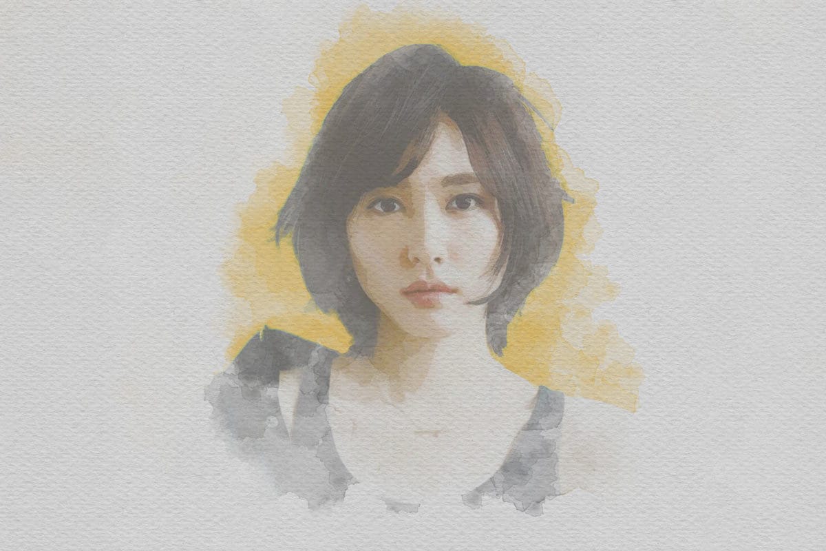 ふんわりとした雰囲気の水彩画風似顔絵を作成します 【キャンバス納品可能】写真をもとにリアルな似顔絵を描きます イメージ5