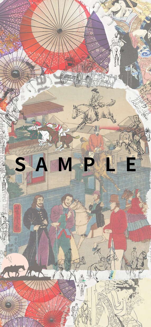 ボカロ・歌ってみた♡曲のコラージュ画像制作します 幻想的・レトロ・和風まで！曲に寄り添うアートをお届けします イメージ6