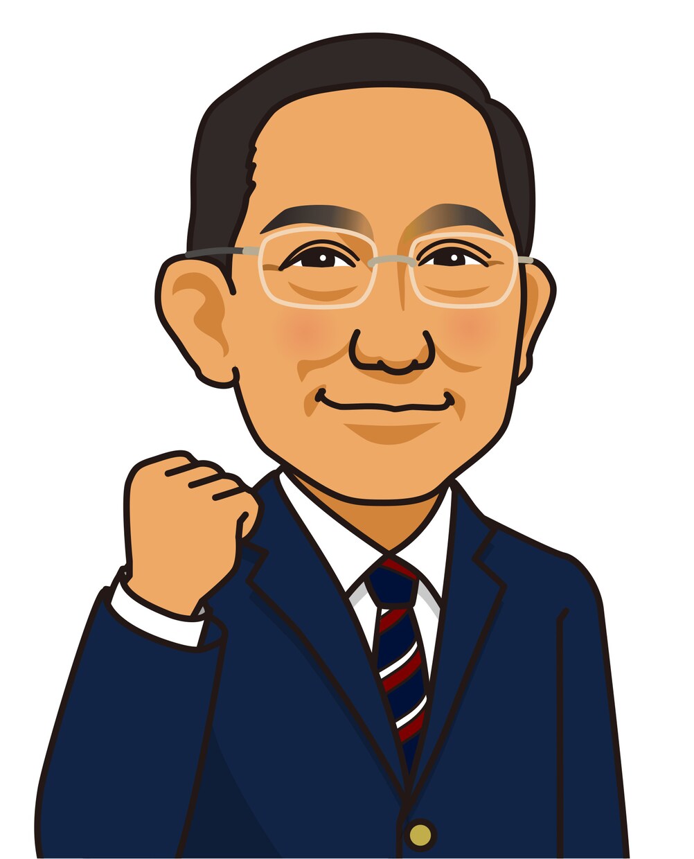 ai納品可！親しみやすい似顔絵、アイコン描きます 名刺やプロフィールアイコン、LINEスタンプ展開にも！ イメージ5