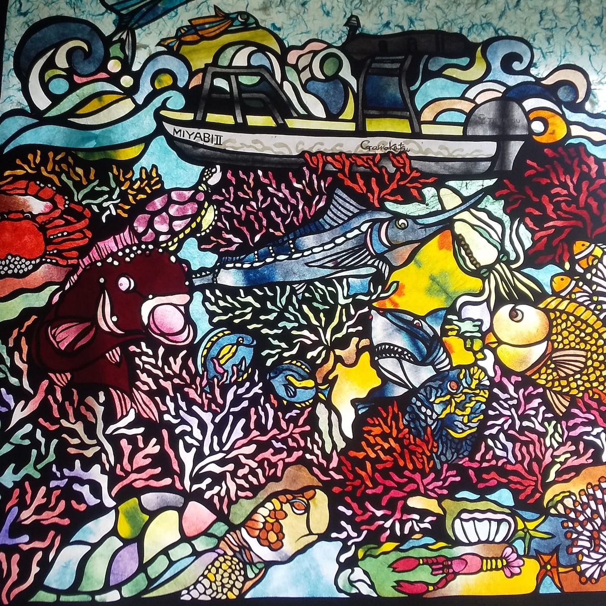和紙を使う切り絵を作成いたします 昼は切り絵、夜は照明に変身する切り絵 イメージ1