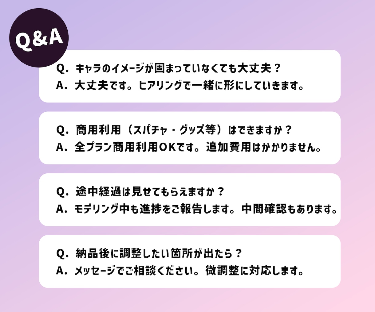 VTuberキャラデザ×Live2D一括制作します 「何も分からない」からで大丈夫。デビューまでずっと隣にいます イメージ10