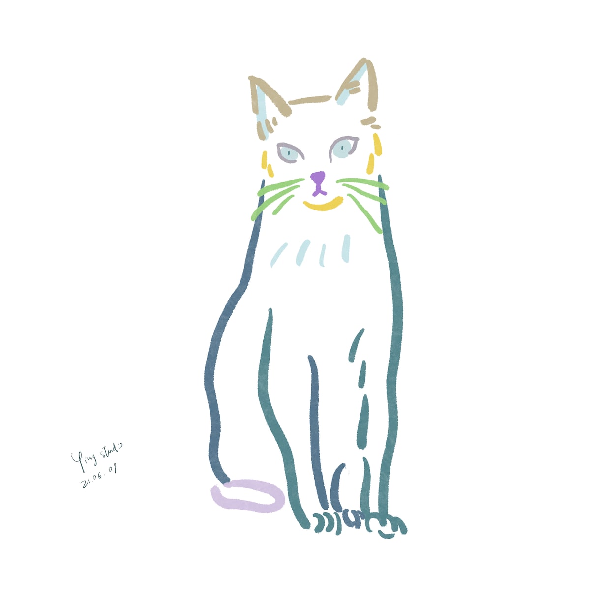 カラフルなペット描いてます オリジナルうちの子イラストどうですか？ イメージ2