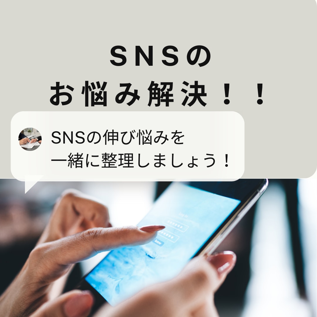 モヤモヤを解消！SNS運用属マーケターになります 30分間SNSの伸び悩みを一緒に整理しましょう イメージ1