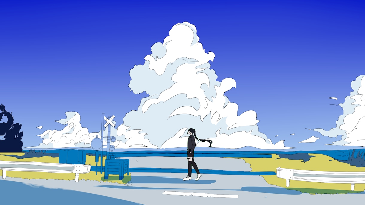 印象的で物語性のある背景メインの絵を描きます 綺麗・爽やか・幻想的・切ない・ノスタルジック・透明感など イメージ2