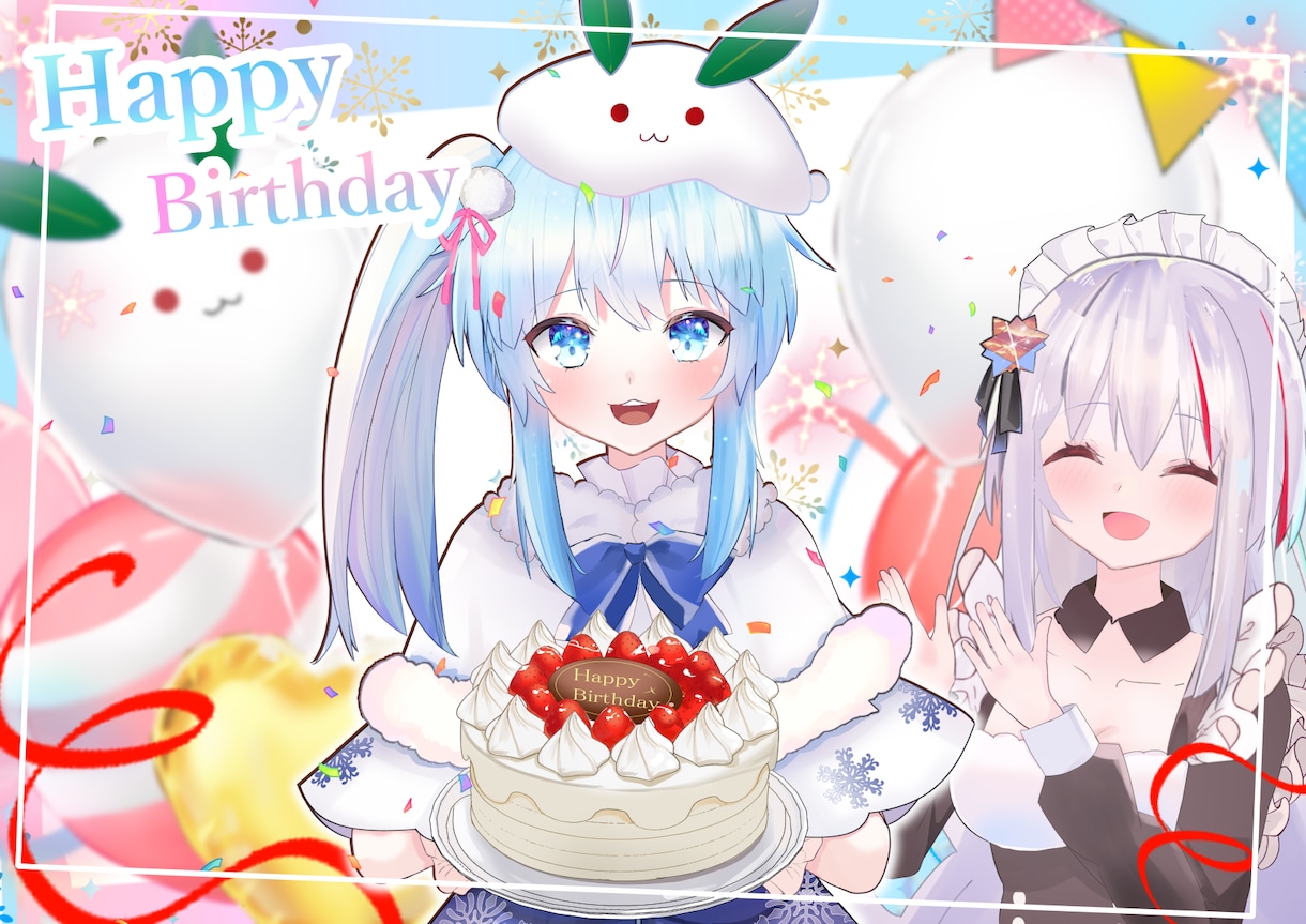 IRIAM　Vtuber　可愛いイラスト描きます キャラデザ、SNS、ブログ、 VTuberデザイン イメージ3