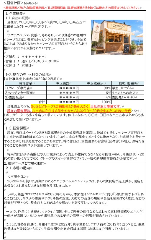 不採択になった持続化補助金の添削をいたします 採択された事業計画書サンプル付き イメージ2