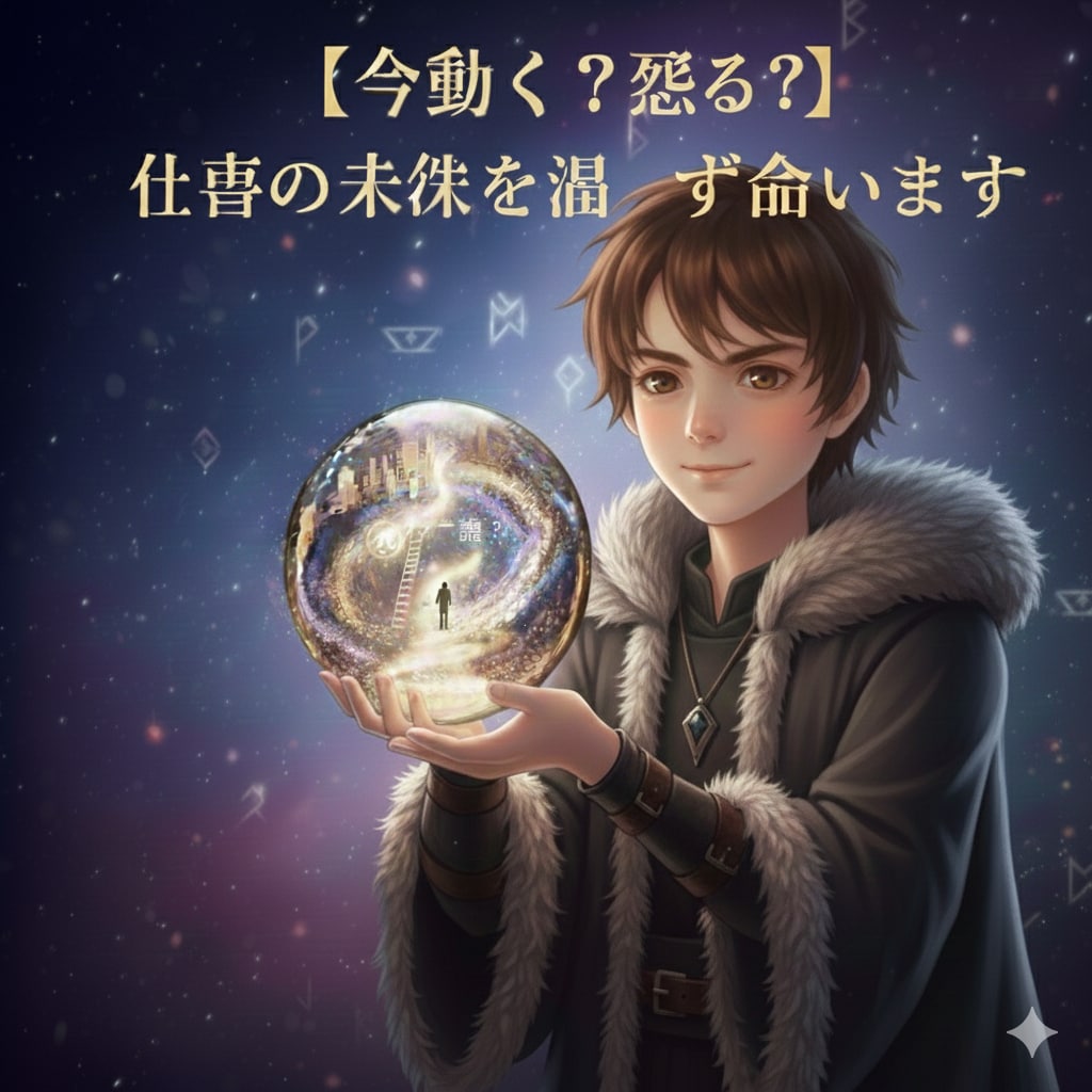今動く？残る？ 転職の未来を濁さず占って視ます 迷い続けた先の後悔まで含め転職の未来を断言 イメージ1