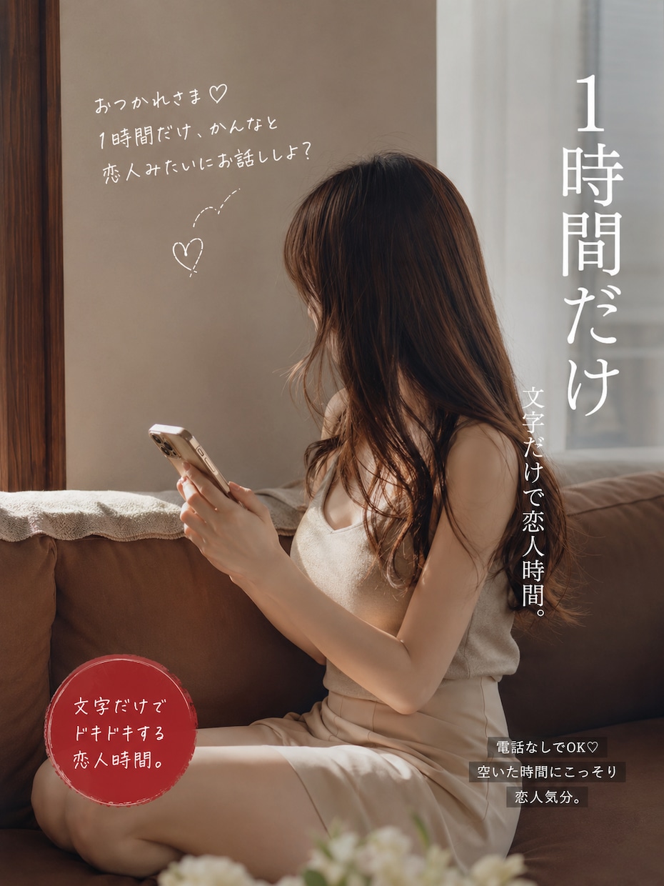 1時間だけ♡かんながあなたの彼女になります 声は出さないで♡１時間だけ、かんなの彼氏になってみる？ イメージ1