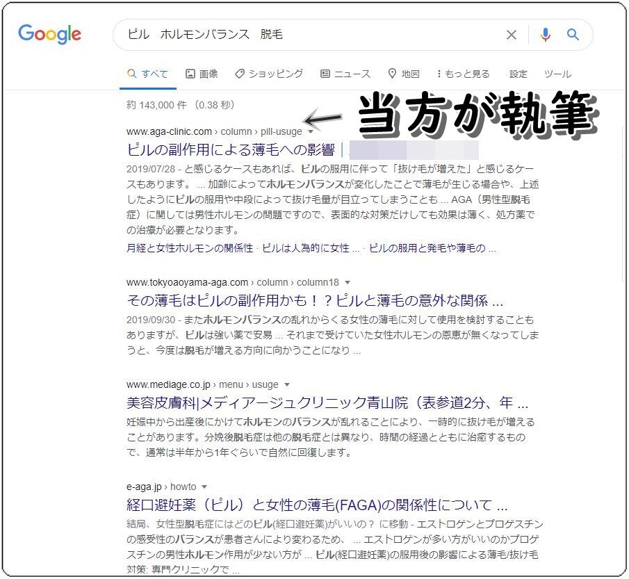 Google検索トップのクオリティー記事提供します 美容医療分野（AGA治療、レーザー脱毛、歯科治療）ならぜひ！ イメージ3
