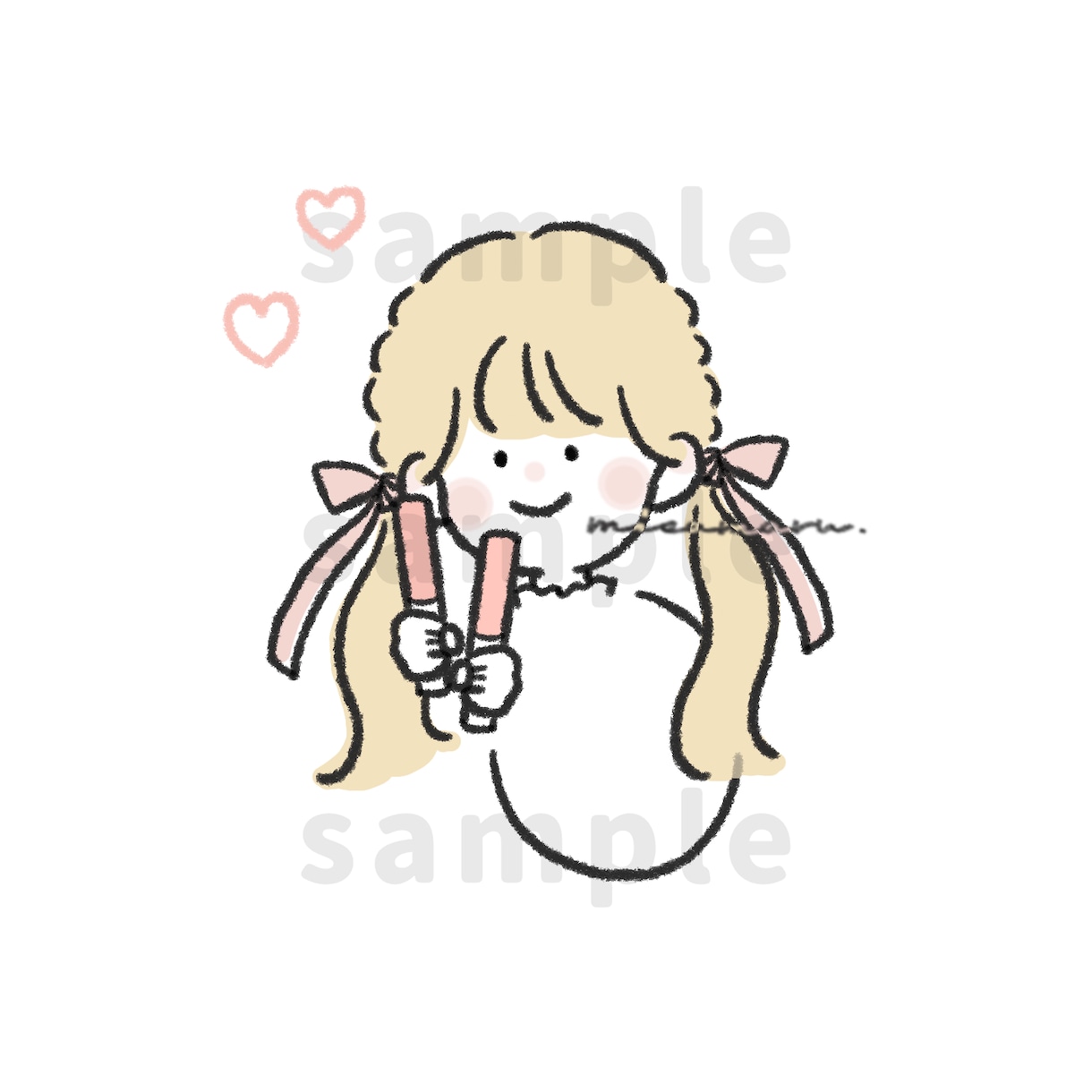 アイコンにぴったりなゆるゆる似顔絵作成します ふんわりしたイラストのアイコンをお探しの方、いかがですか？ イメージ2