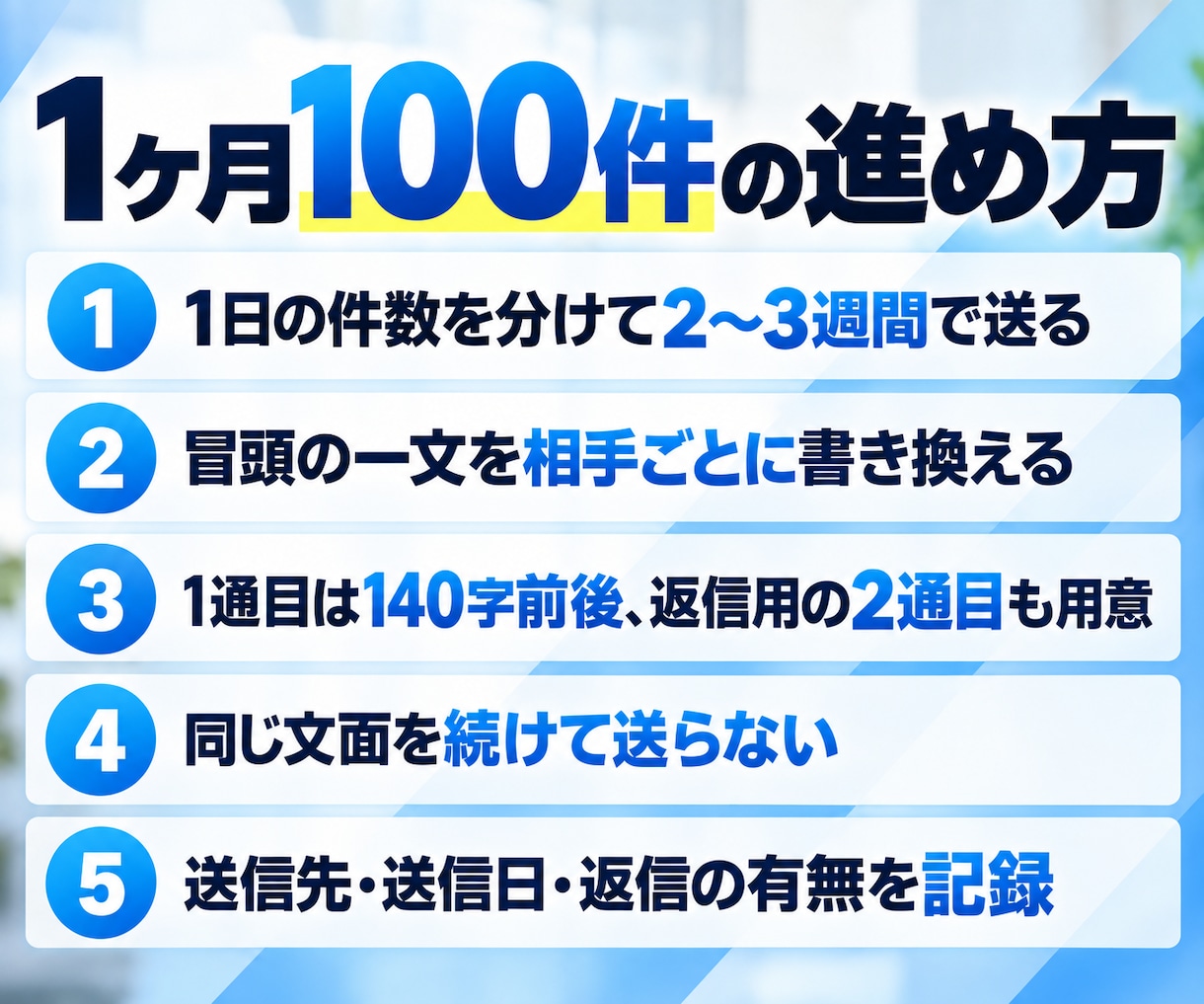 Xで営業DMを送り商談を獲得します 1ヶ月100件｜DMが届く相手を選んで1件ずつ送ります イメージ4