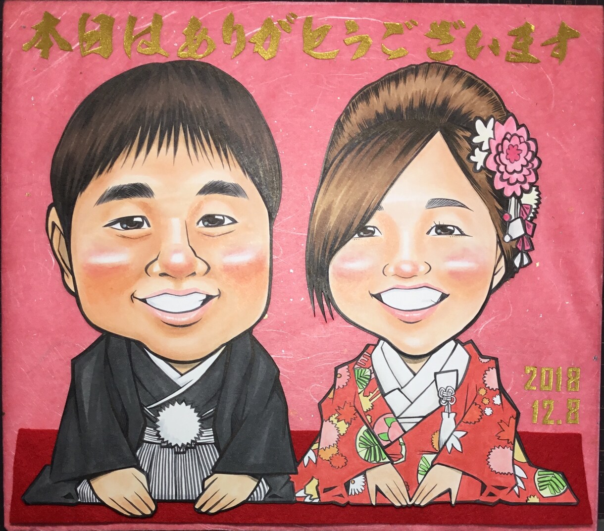 似顔絵描きます 世界にたった一つのオリジナル似顔絵ウェルカムボード作画します イメージ4