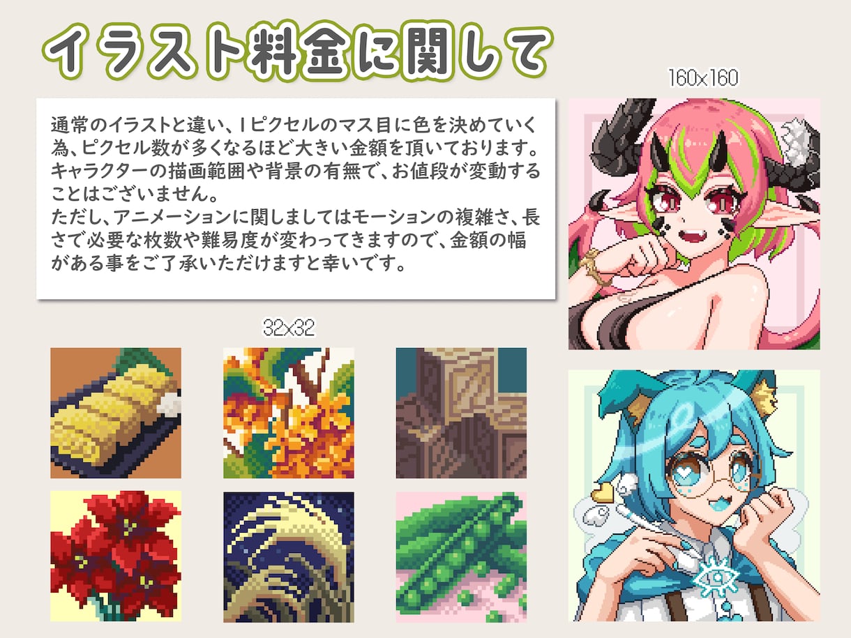 ゲームやスタンプに使用可のドット絵を制作いたします グッズ用に高解像度で納品可能！アニメーションも出来ます！ イメージ4