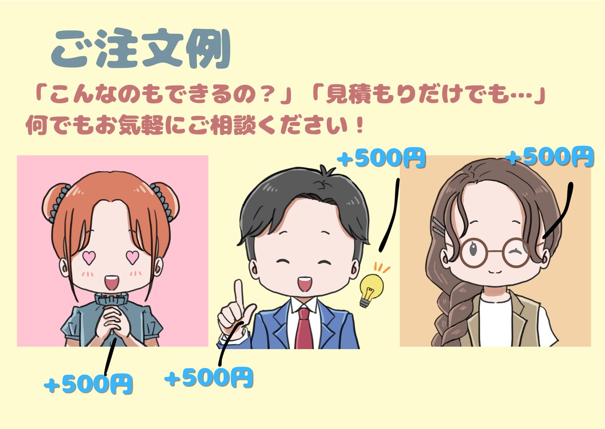 選べる表情！ゆる〜く可愛いアイコン描きます ブログやSNS用に♪あなただけの可愛いアイコン作ります♪ イメージ5