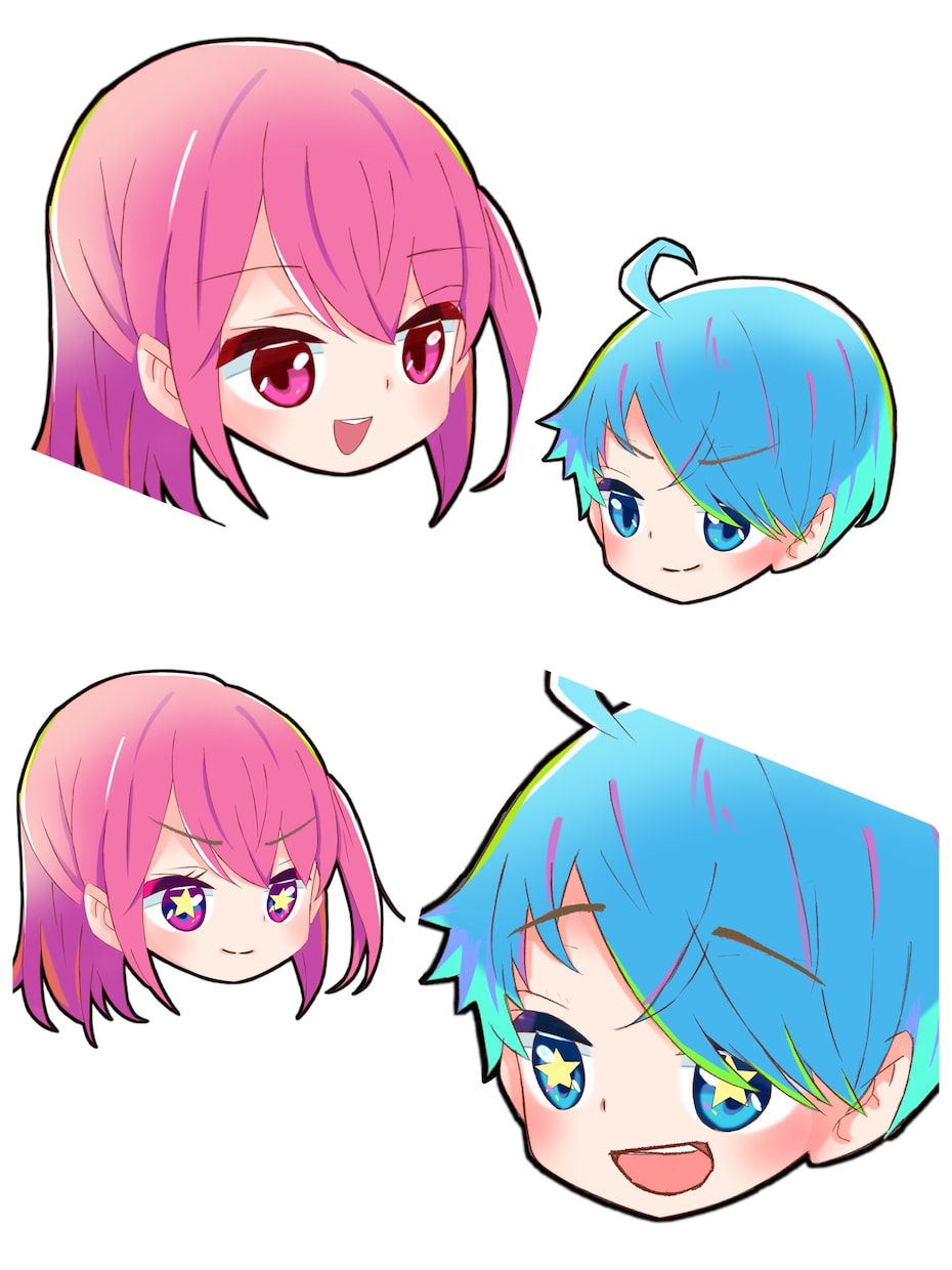 SDキャラ＆SNSアイコン制作／表情差分描きます SNSや配信で使える！可愛いミニキャラを描きます イメージ8