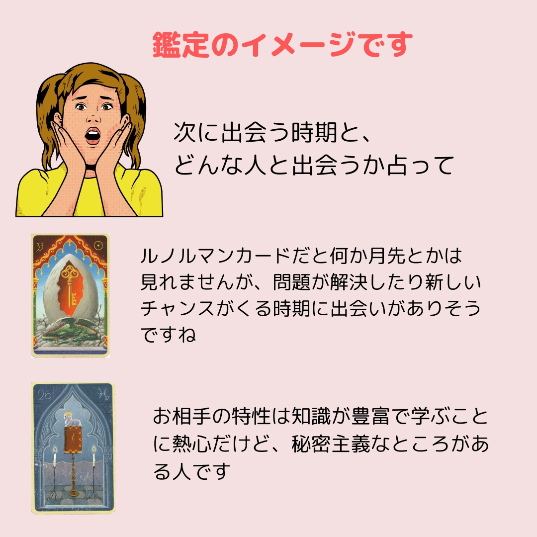 初回限定！10分で恋の行方を占います ルノルマンカード占い/出会い/相手の気持/復縁/恋の行方 イメージ2