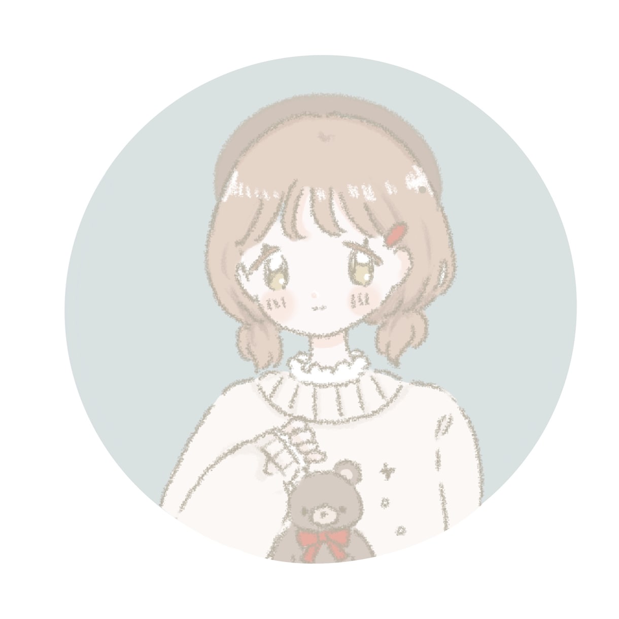 ふわっと可愛いsns用アイコンお描きします 淡い色合いで優しい印象を与えます イメージ4