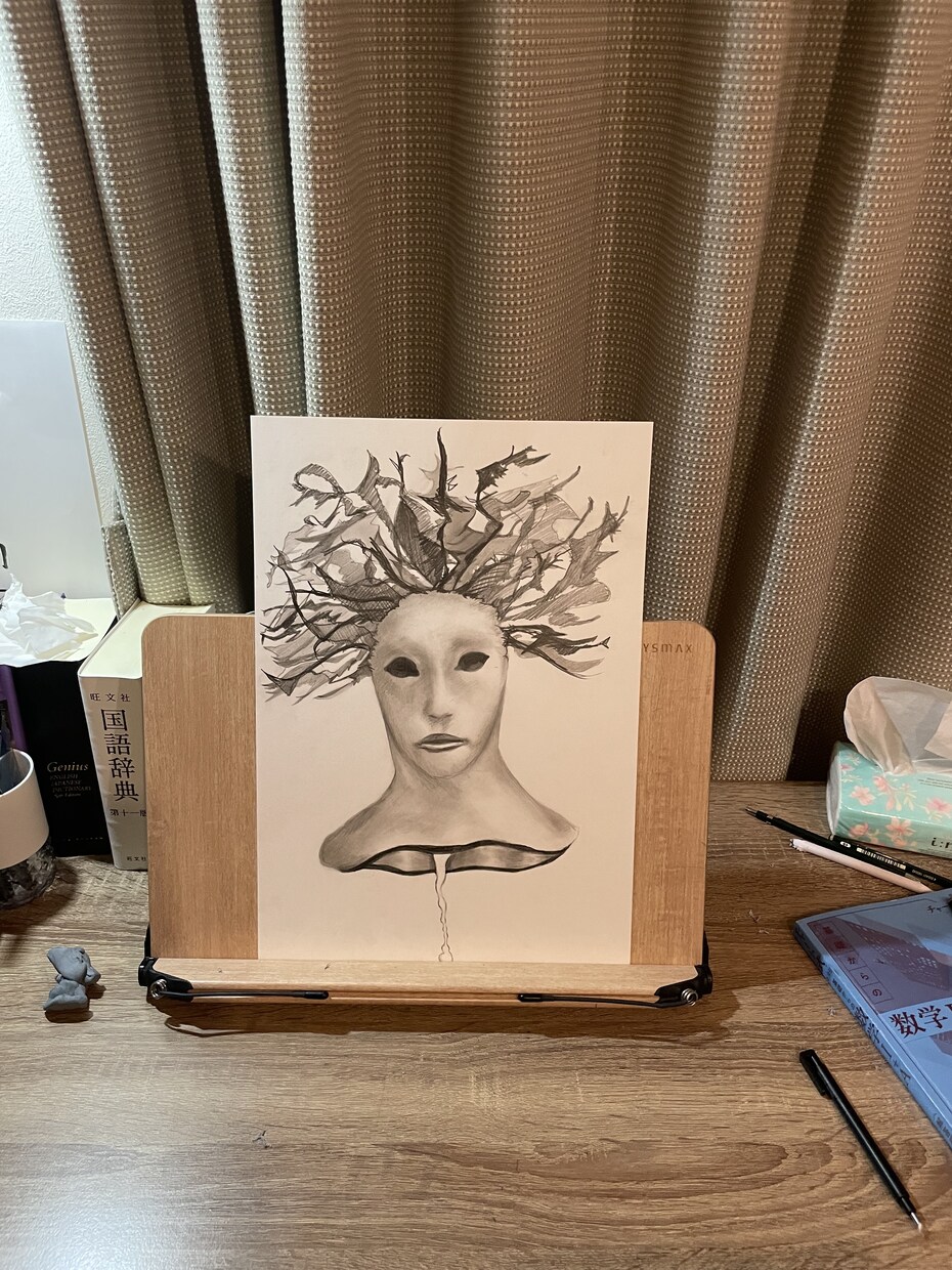 芸術作品が好きな人にあげます 悼む人を描いてみました。悲しき夜 イメージ1