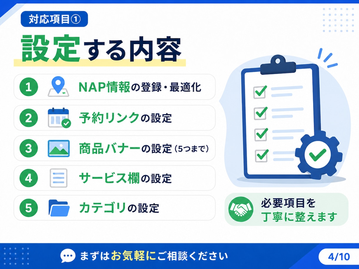 Googleマップの初期設定・最適化を代行します 累計500アカウント以上の運用経験をもとに丁寧に設定 イメージ4