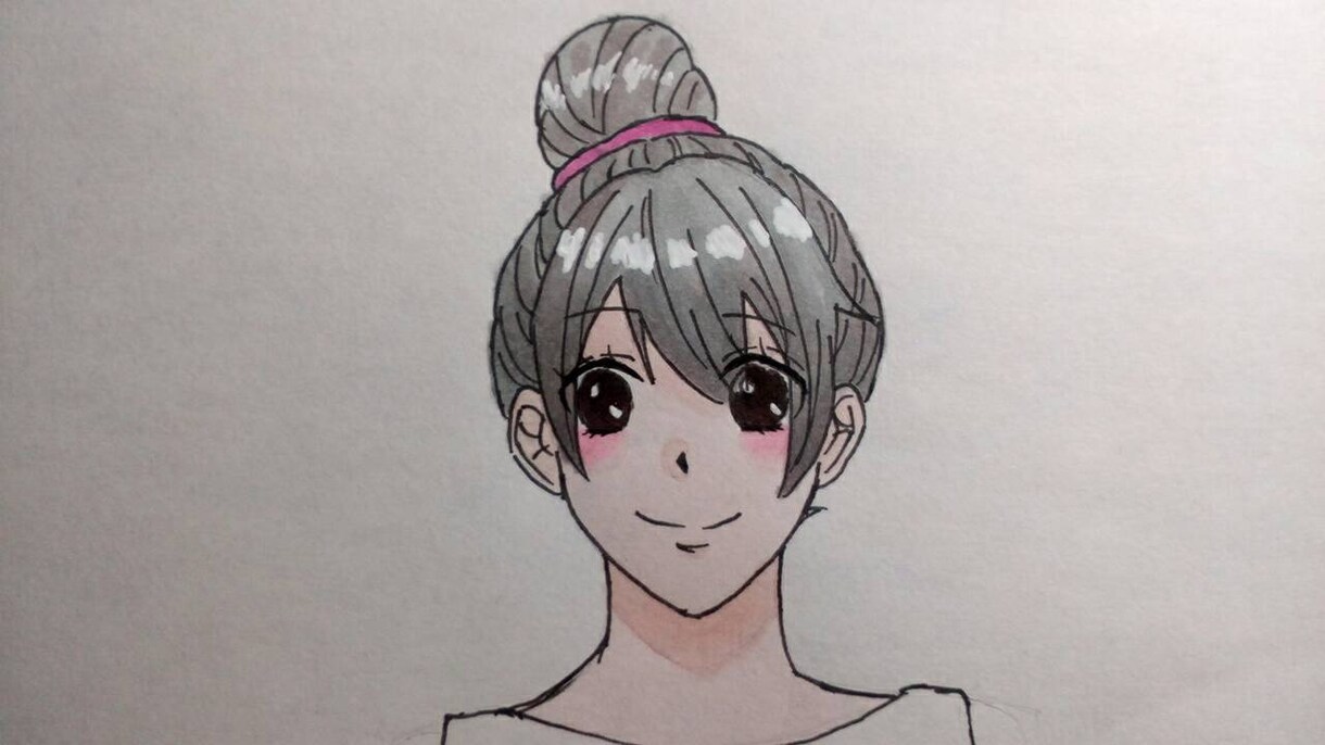 アナログで創作イラスト描きます SNS等のアイコンにお困りの方にオススメです イメージ5