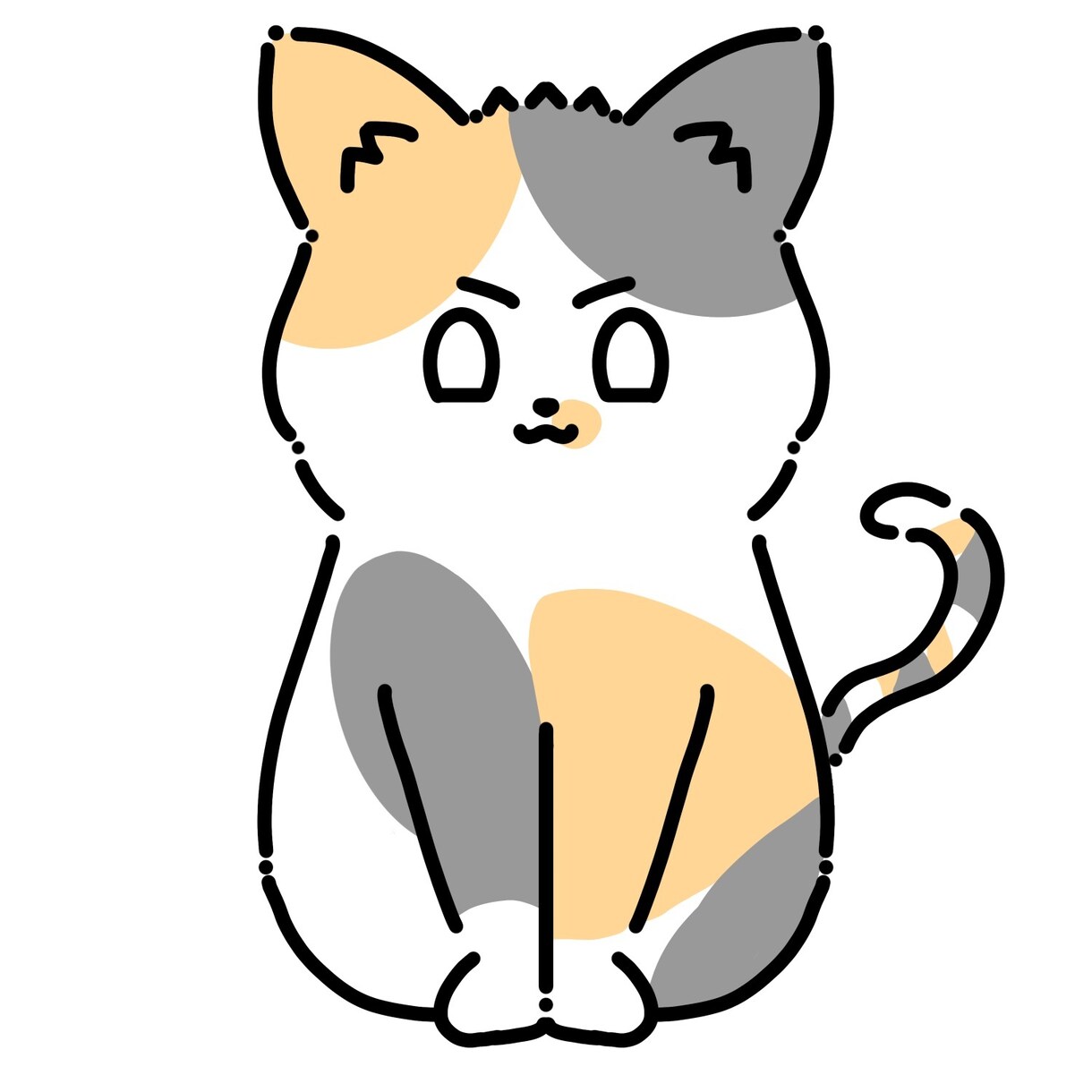 可愛い！一緒にベストなペットのイラスト見つけます シンプルなアニマルペットのイラストはお任せください！ イメージ1