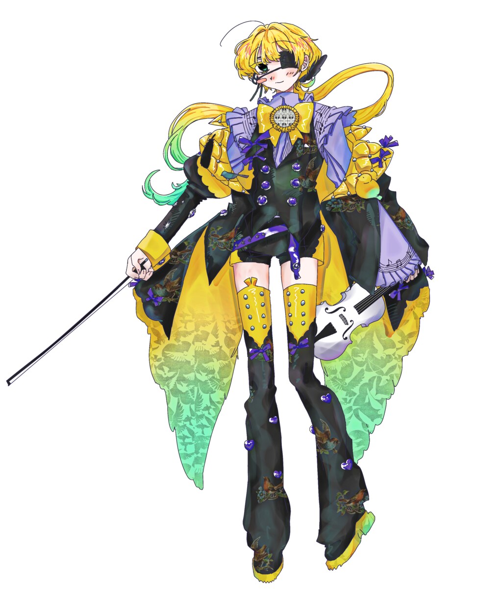 個性強めな立ち絵描けます フリルやレース、細かい個性的な装飾描けます！ イメージ9