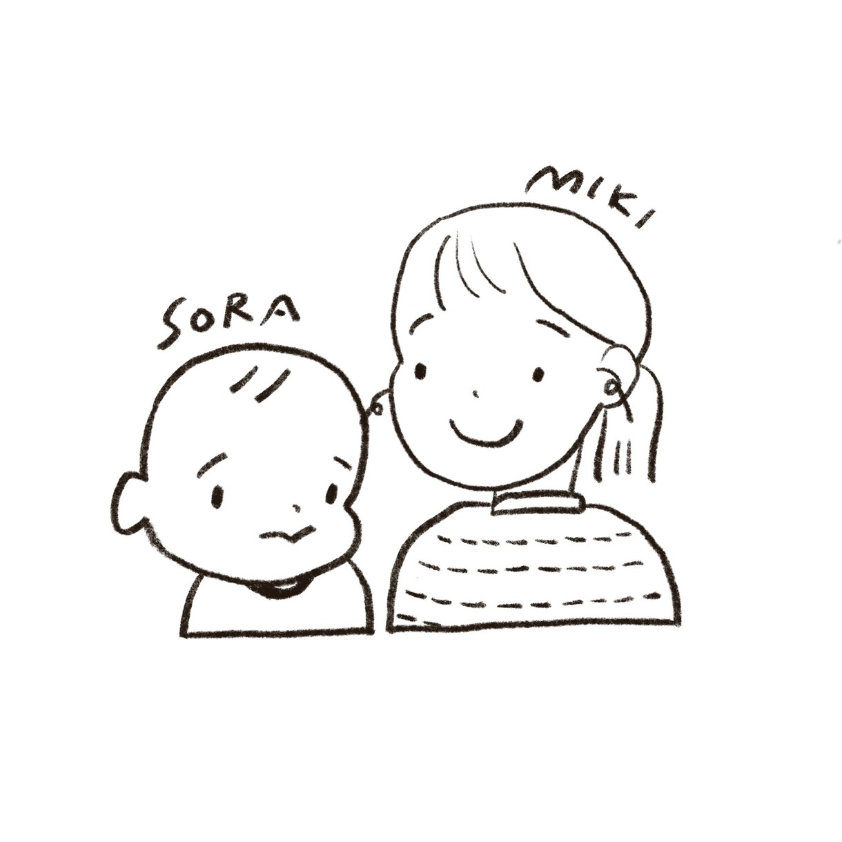 シンプルなゆる似顔絵描きます ゆるっとにているイラストをアイコンやTシャツにしてみませんか イメージ3
