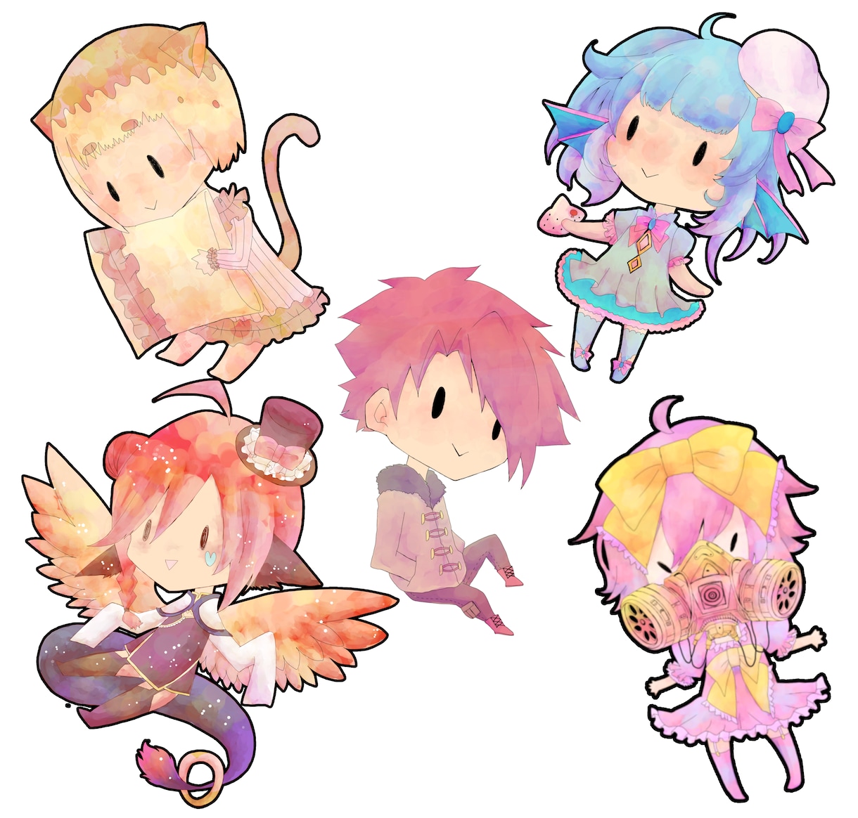 ゆるふわSDイラスト描きます！ます ほんわかかつノスタルジックテイストで人目を引き付けませんか！ イメージ2