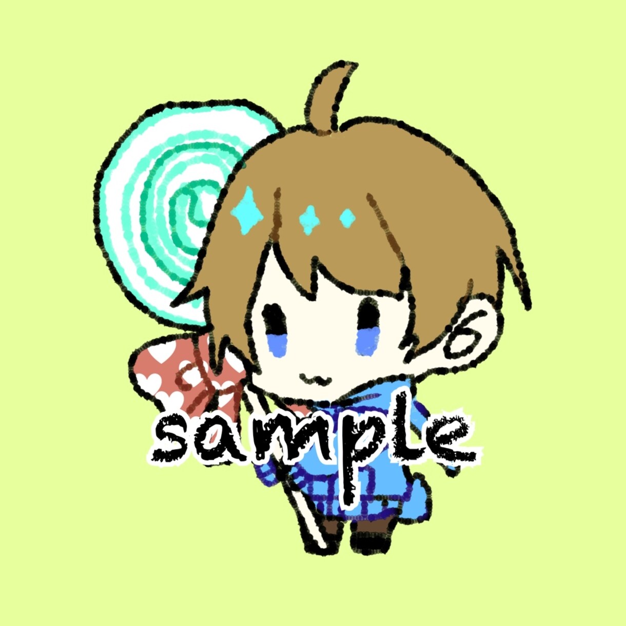 最速即日納品 安くてかわいいちみキャラお描きします ちまっとラフなかわいい子描きます イメージ2