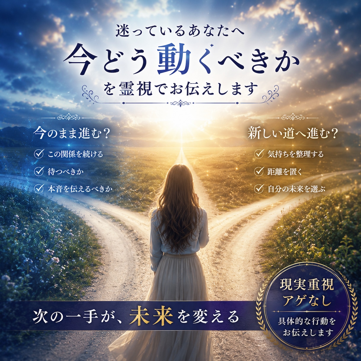 迷っている今の最適な行動をはっきり視ます あなたが遠回りしないための一歩を示します イメージ1